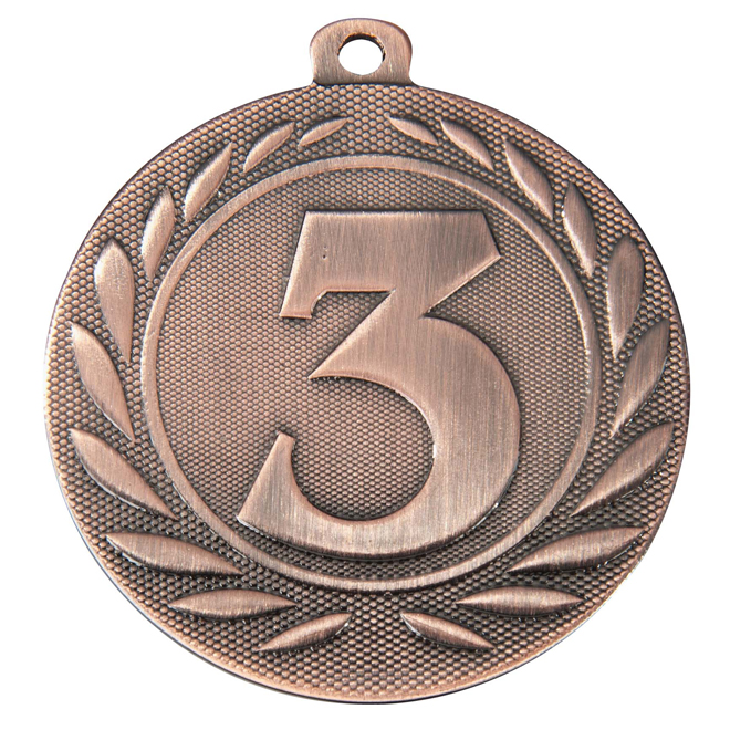 Medalj 1-2-3:a 50 mm