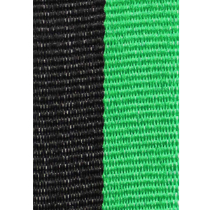 Band svart/grön 22 mm